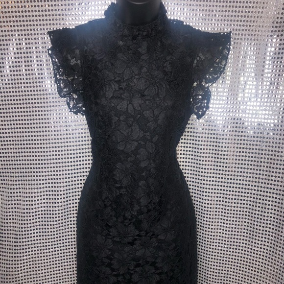 🖤 #EnfocusStudio Lace Midi Dress - Picture 4 of 7